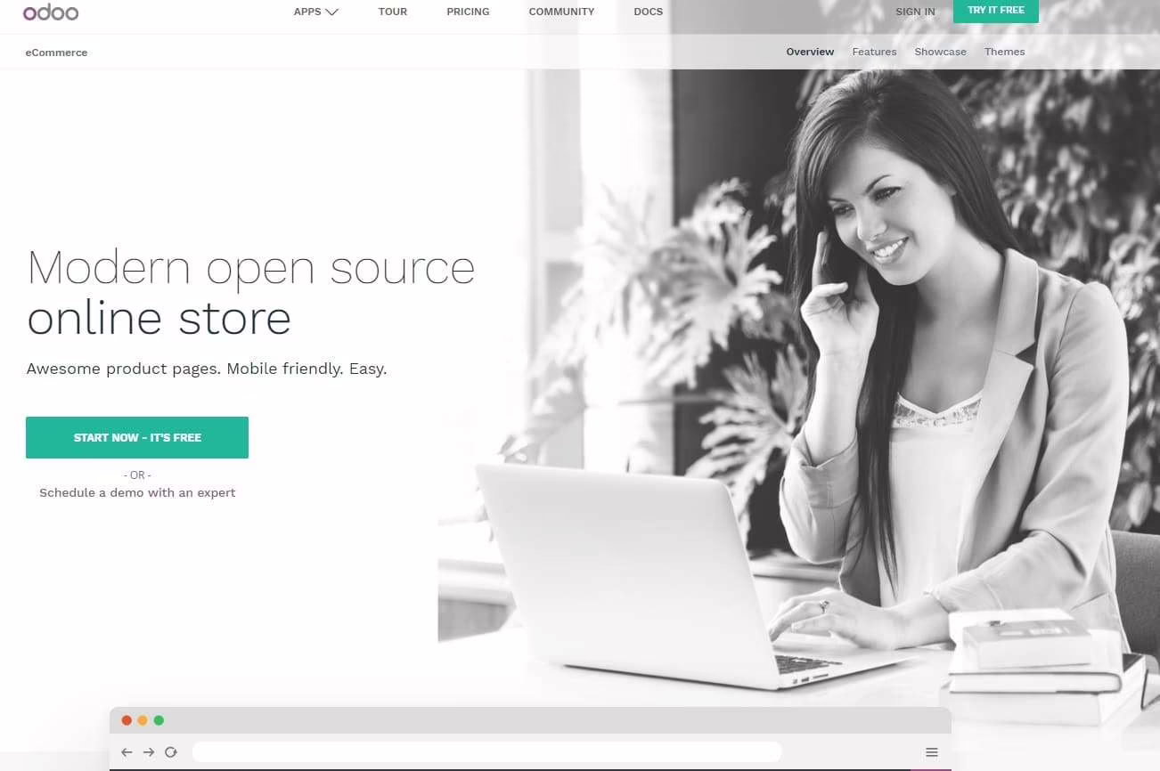 odoo ecommerce open source