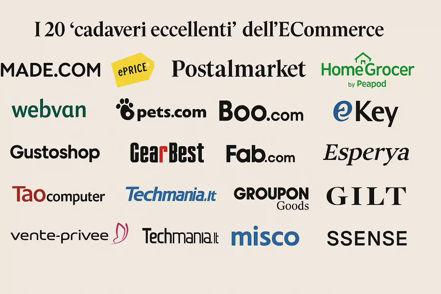 eCommerce Cadaveri Eccellenti
