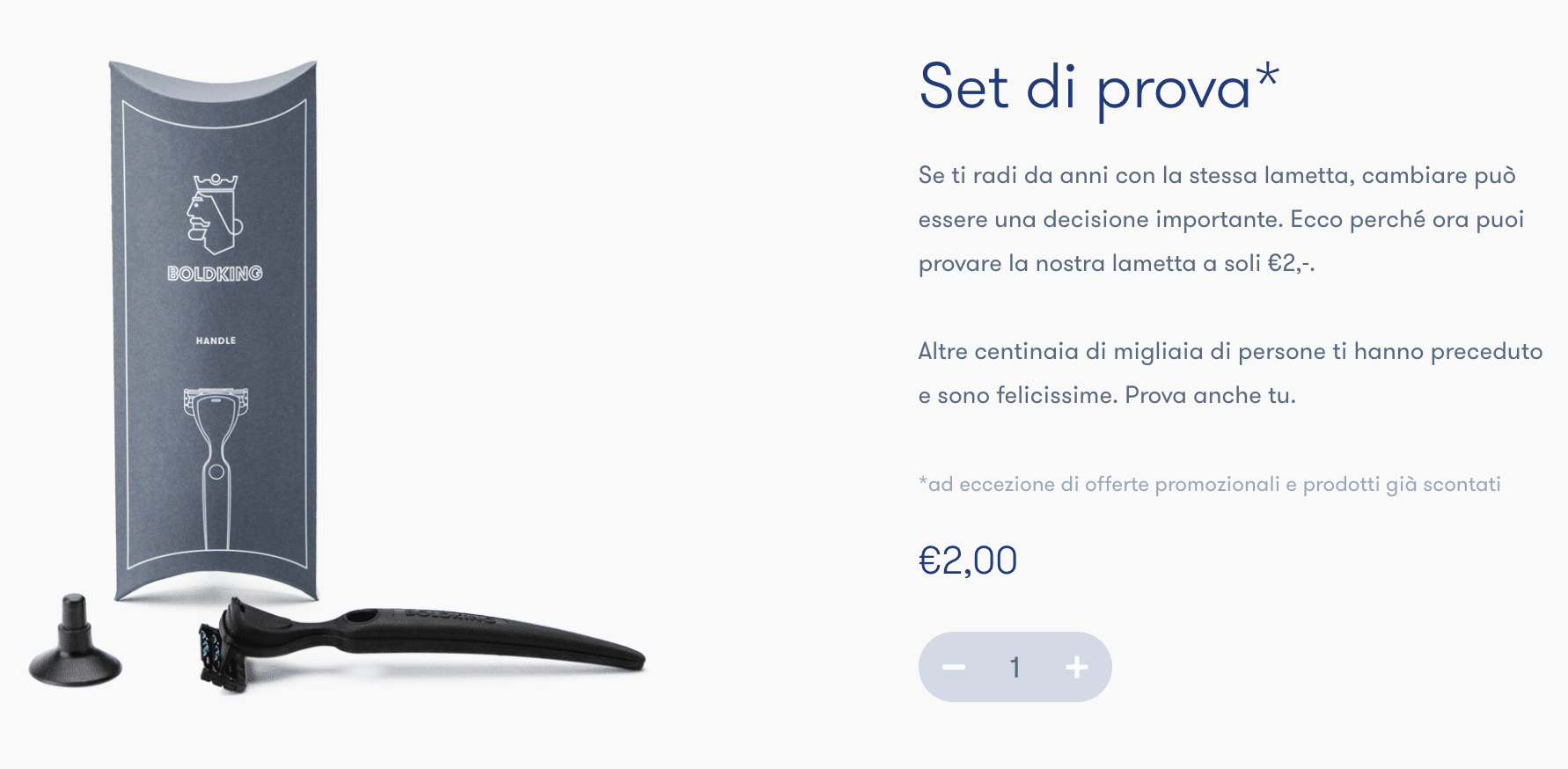 Attrazione boldking a 2€ Attrazione boldking a 2€