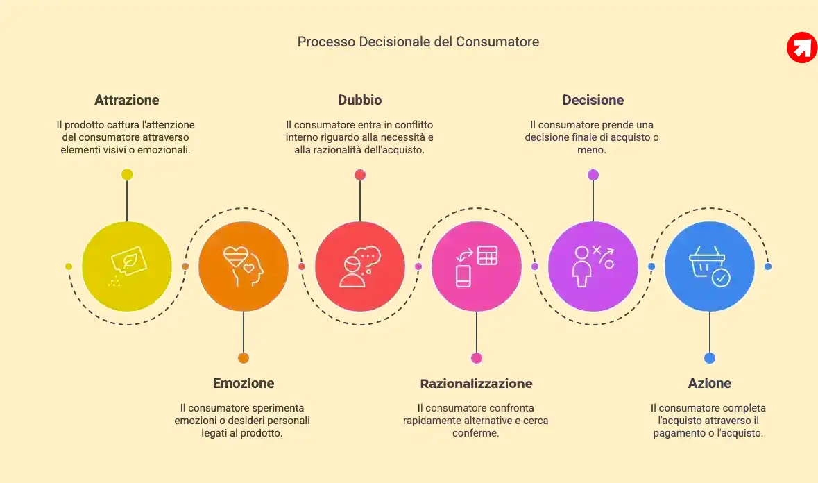 come condizionare l'acquisto - il processo decisionale